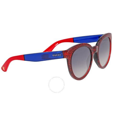 gucci sunglasses blue and red arms|unisex red gucci sunglasses.